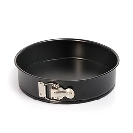Original Kaiser Classic Springform 26 cm rund, Flachboden runde Backform antihaftbeschichtet, Kuchenform auslaufsicher, schwarz