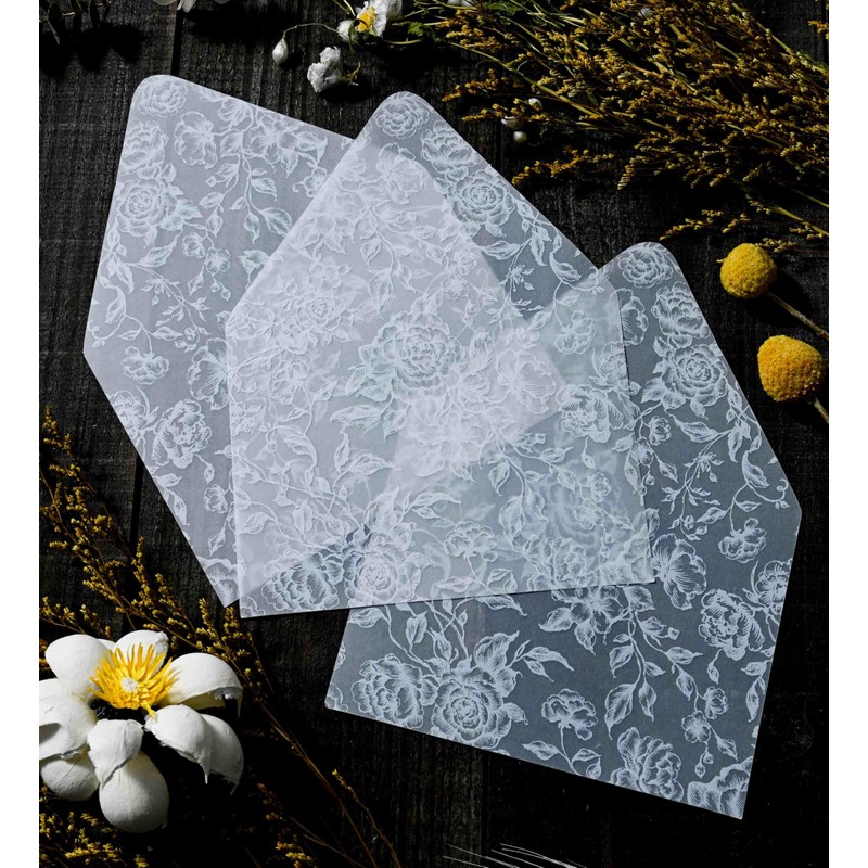 100 Pack Envelope Liners for 5x7 Insert Wedding Invitaion Wedding