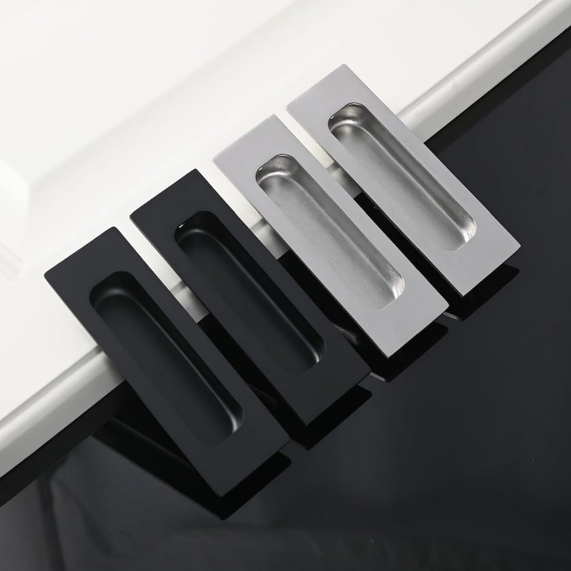 Aibeli 4.72 Inch Recessed Finger Flush Pulls for Pocket Door