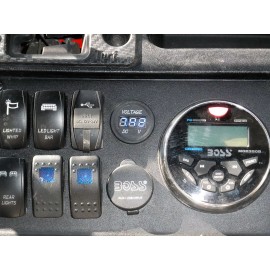 TM CUSTOM FAB honda pioneer 700 stereo mounting bracket 007