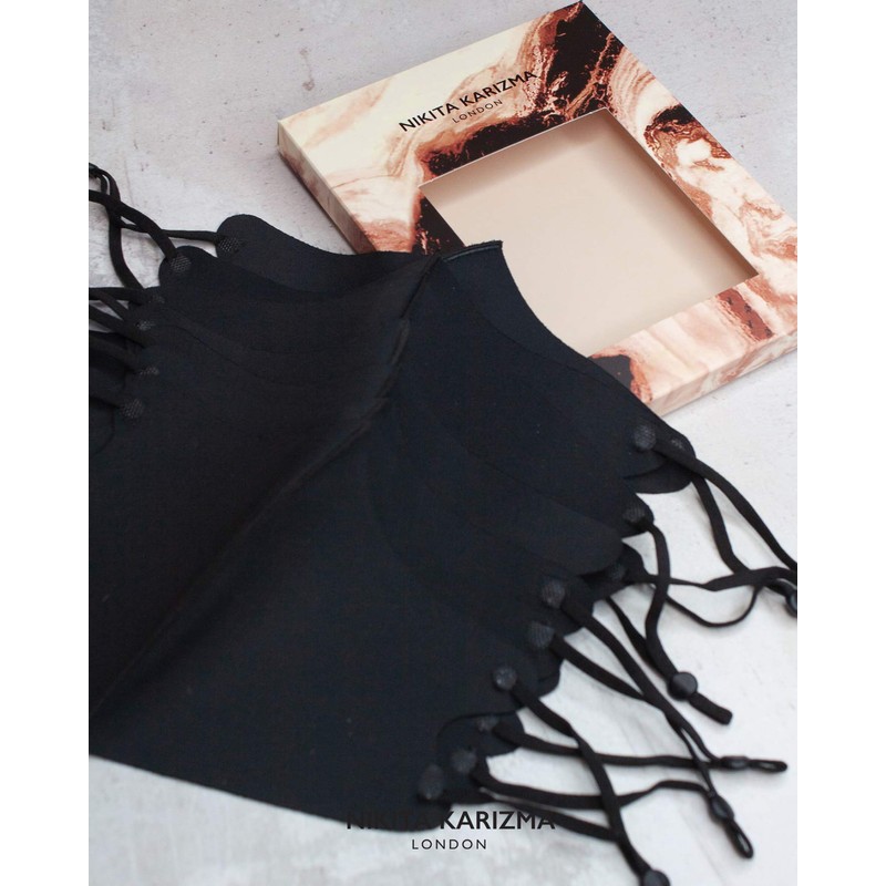 KARIZMA Face Wardrobe in Black Fabric Face Masks 6 Pieces
