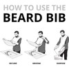 Ezonedeal Beard Bib Beard Apron - Beard Hair Catcher For