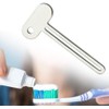 Silver Semicircular Metal Manual Toothpaste Squeezer Stainless Steel Dispenser Tube