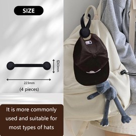 Pluvyze 4pcs Magnetic Clips Pram Magnetic Clips Pram Magnetic Clip Hat Clip Magnetic Clips Pram Magnetic Clip for Travel, Handbag, Backpack, Luggage, Magnetic Hat Clip Portable Outdoor