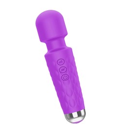 Handheld Rechargeable Neck and Shoulder Muscle Massage Tool for Home Use (Purple)