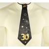 Happium Happy Birthday Black Gold Tie - Party By Age