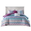 Intelligent Design Cozy Comforter Set Casual Boho Pieced Design, Modern
