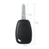 Carcasa para llave de coche con 2 botones, compatible con