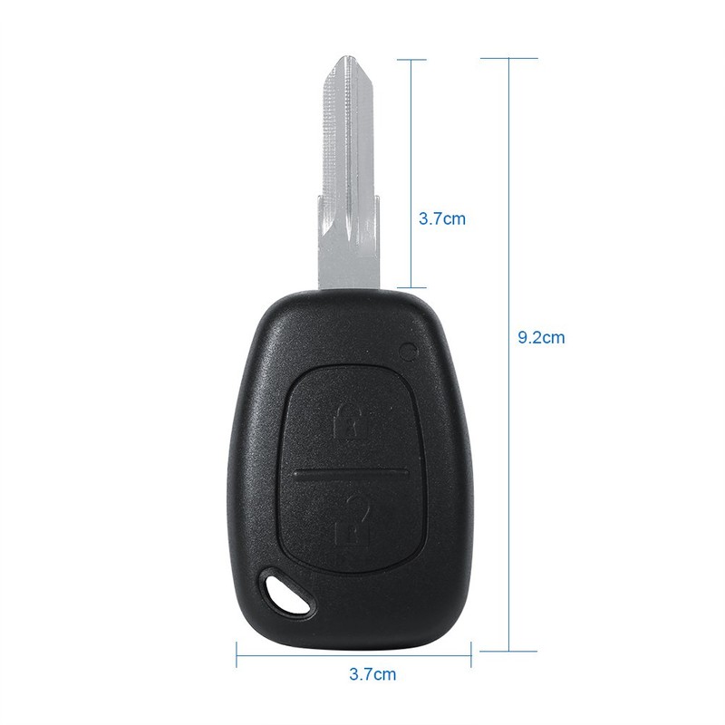 Carcasa para llave de coche con 2 botones, compatible con
