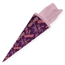 itenga Sibling School Cone - 35 Cm, Animals, Animal Pattern, Gift Packaging, School Cone, Cardboard Cone, Felt Closure, Children / Adults