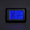 Digital Clock Large Display Blue Backlight Temperature Humidity Function Wall