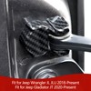 JOSHELA for Jeep JL Black Carbon Fiber Door Limiter Cover
