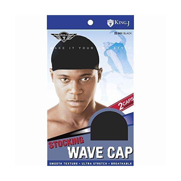(3 Pack) King J –Stocking Wave Cap #061