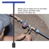 Steel Water Meter Key Wrench Multifunction T Handle Curb Key