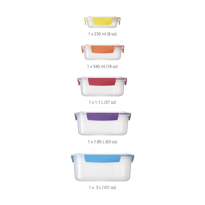 Joseph Joseph Nest Lock Plastic BPA Free Food Storage Container