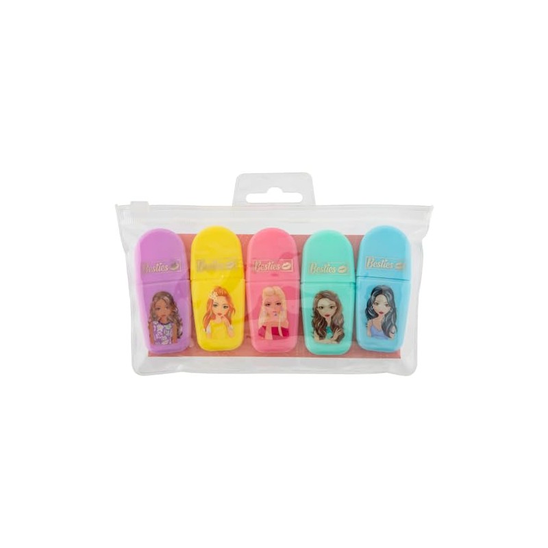 Besties Mini Marker Pens, Pack of 5