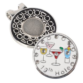 SUPVOX Decorative Golfs Hat Clip with Delicate Ball Marker Wear Resistant Accessory for Stylish Golfing Easy to Install Unique Golf Lovers