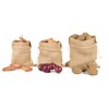 La Cordeline 3 Natural Jute Bags for Storing Vegetables, Potatoes