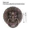 Black Door Knocker Handle Brass Double Door Pull Hardware Accessory