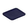 Pyrex Bundle - 3 Items: 7210-PC 3-Cup Blue Plastic Lids