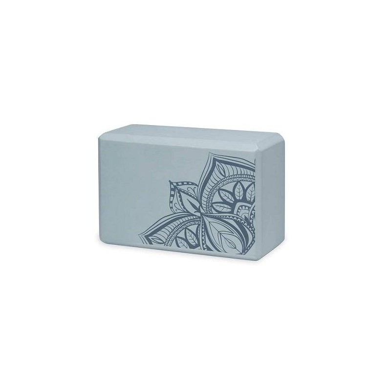 Gaiam Printed Yoga Block (Various Designs), Blue Shadow Point