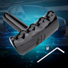 shift knob + Automatic Shift Lever T-Handle Shape Car Gear Shift Lever Knob Shifter Fit for Jeep Compass/Liberty/Wrangler(Black) palancas challenger shift knob jeep handles shift knob dodge charger ma