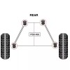 PSBushings 4x Lexus IS (06-21) Rear Axle Carrier and Trailing