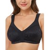 Wingslove Women's Full Coverage Non Padded Comfort Minimizer Wire-Free Bra