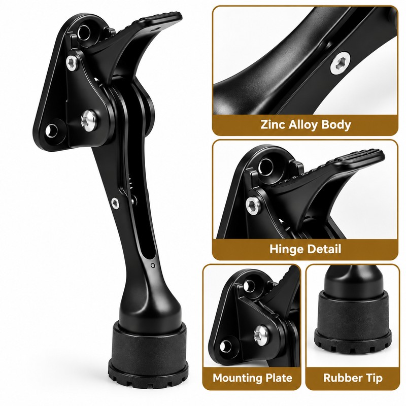 Zinc Alloy Door Stopper for Door & Wall Protection –