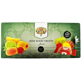 New Berry Fruits Jewels Assorted Fruit Jellies with Soft Center 300g Box