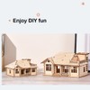 Fokkah 3D Puzzles for Adults,Modern Villa Wooden Model Kits,Gift on