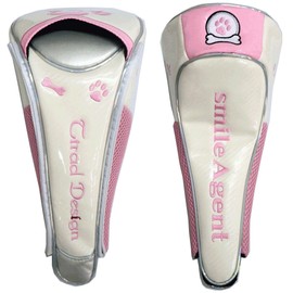 Golf Headcover Driver Paw Model Magnetic (White/Pink)