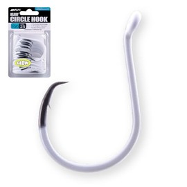 BKK Heavy Circle Hooks Glow Bulk Pack 8/0 Qty 25