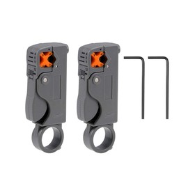sourcing map Rotary Coax Coaxial Cable Stripper Cutter Tool for RG58 RG59/62 RG6 Wire Stripper 2pcs