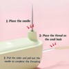 Jellatante Upgraded 2 in 1 Needle Threaders Seam Ripper,Sewing Supplies,Multifunctional