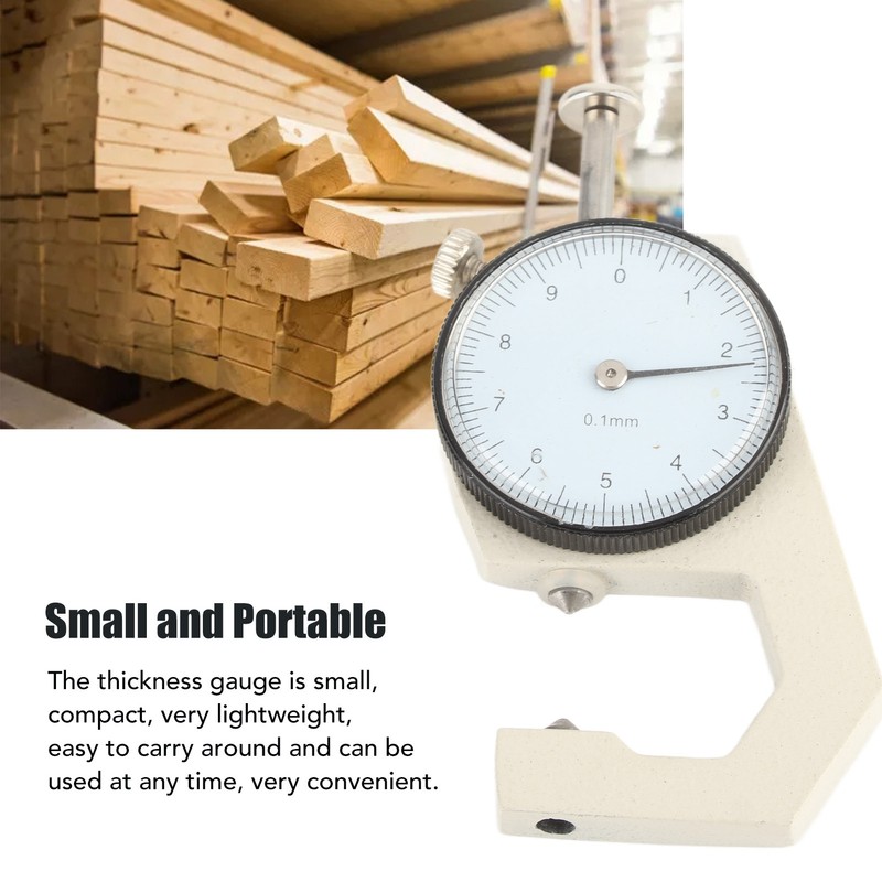 Thickness Gauge Portable Clear Scale Pointer Display Wear Resistant Thickness