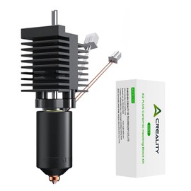 Creality K2 Plus Ceramic Hotend Kit, with 0.4mm Hardened Steel Unicorn Quick-swap Nozzle, All Metal Integrated Extruder Hot End Replacement, 350℃ Heating Block, High Thermal Conducitivity