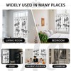 zokyer Laundry Kitchen Curtains Black and White Wash Quotes Words