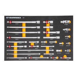 GEARWRENCH 29 Pc 1/4", 3/8", 1/2" Drive Chrome Tool Accessories Set | 86523