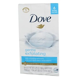 Dove Beauty Bar Gentle Exfoliating 4 oz, 6 Bar (Pack of 2)