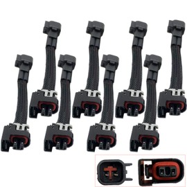 Adaptador de mazo de cables compatible con LS Gen 3 Tuck USACAR EV6 a Mini Delphi Multec 2 Inyector de combustible OEM Herramientas, conector, bloqueo, sellos y terminales WAINJ40