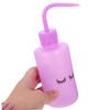 Baluue 2pcs Eyelash Washing Bottles Squeeze Bottle Narrow Spout for