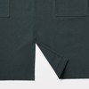 MUJI 12835783 Cotton Plain Weave Work Apron, Dark Gray, L-XL,