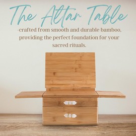 Energy Mindfulness Altar Table. Altar Table for Spiritual. Meditation Altar Table. Altar Table for Home. Wicca Altar Table. Buddha Altar Table. Shrine Table Altar