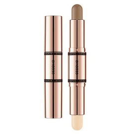 GECOMO 両頭 ハイライトスティック|立体輪郭マルチスティック多機能ナチュラル-02#マットハイライト