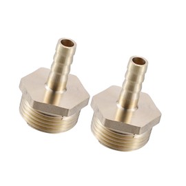 Hihaha 2 Pcs 8mm 3/4" BSP Male Thread Hose Fitting Connector Durable Material