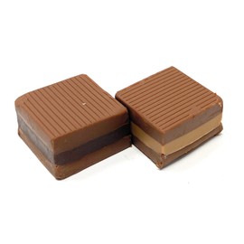Cremino Layered Gianduia Chocolate w/ Rich Hazelnut or Dark Chocolate Center (Cremini assort.) 10gr (75 pcs)