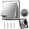 Gisafai 6'' Dryer Vent Cover Outside Walls External Extractor Fan