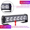 NWpangu LED Strobe Light, Super Glare, Blue & Red, 12V