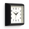 Jones Clocks® Mustard Square Retro Wall Clock Modern Colour Design